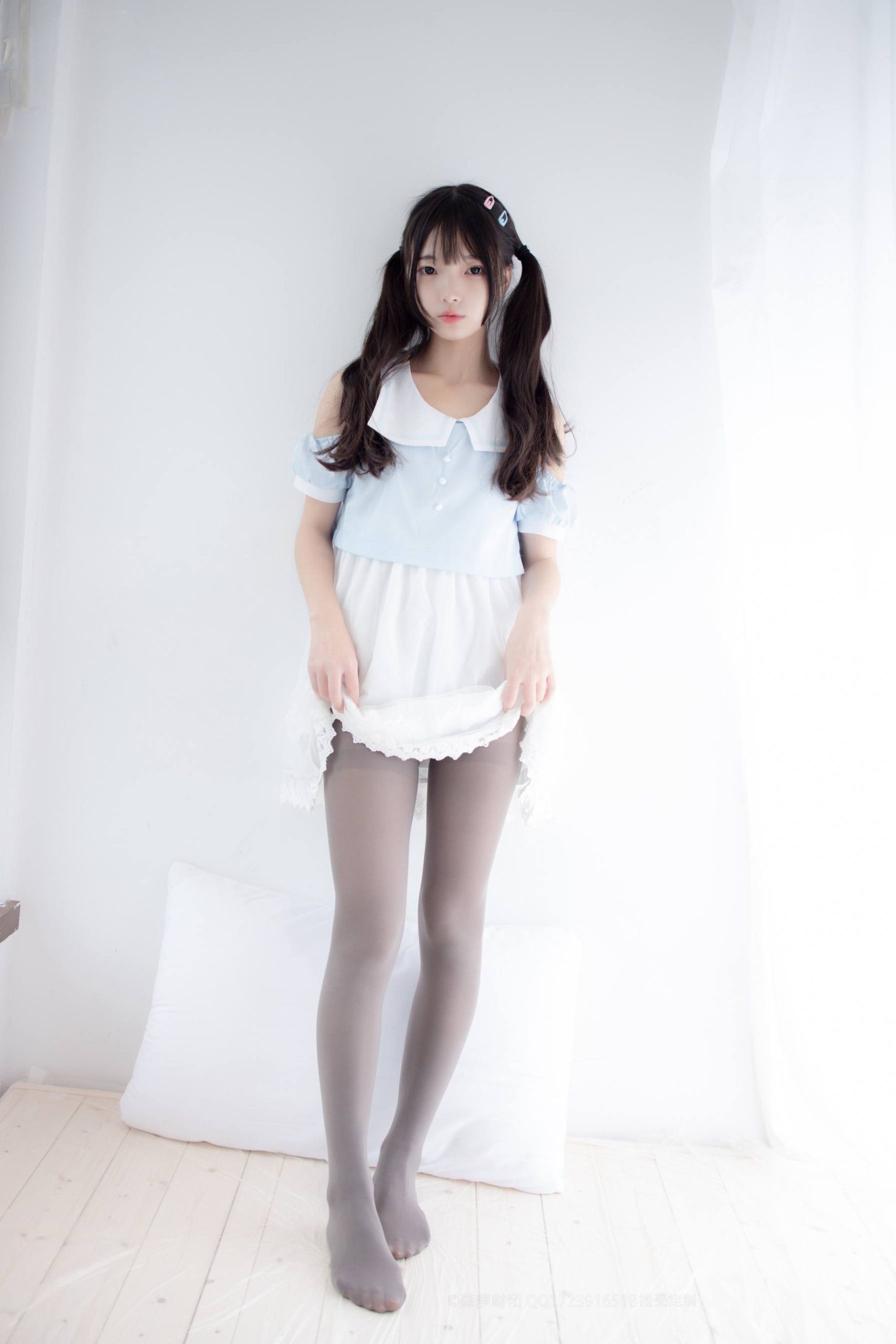 图片[4]-超级甜美的灰丝小姑娘【86P】20005-野途图库