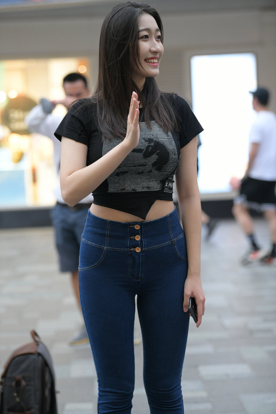 图片[1]-紧身牛仔裤女人J2784 240P-6.66GB-野途图库