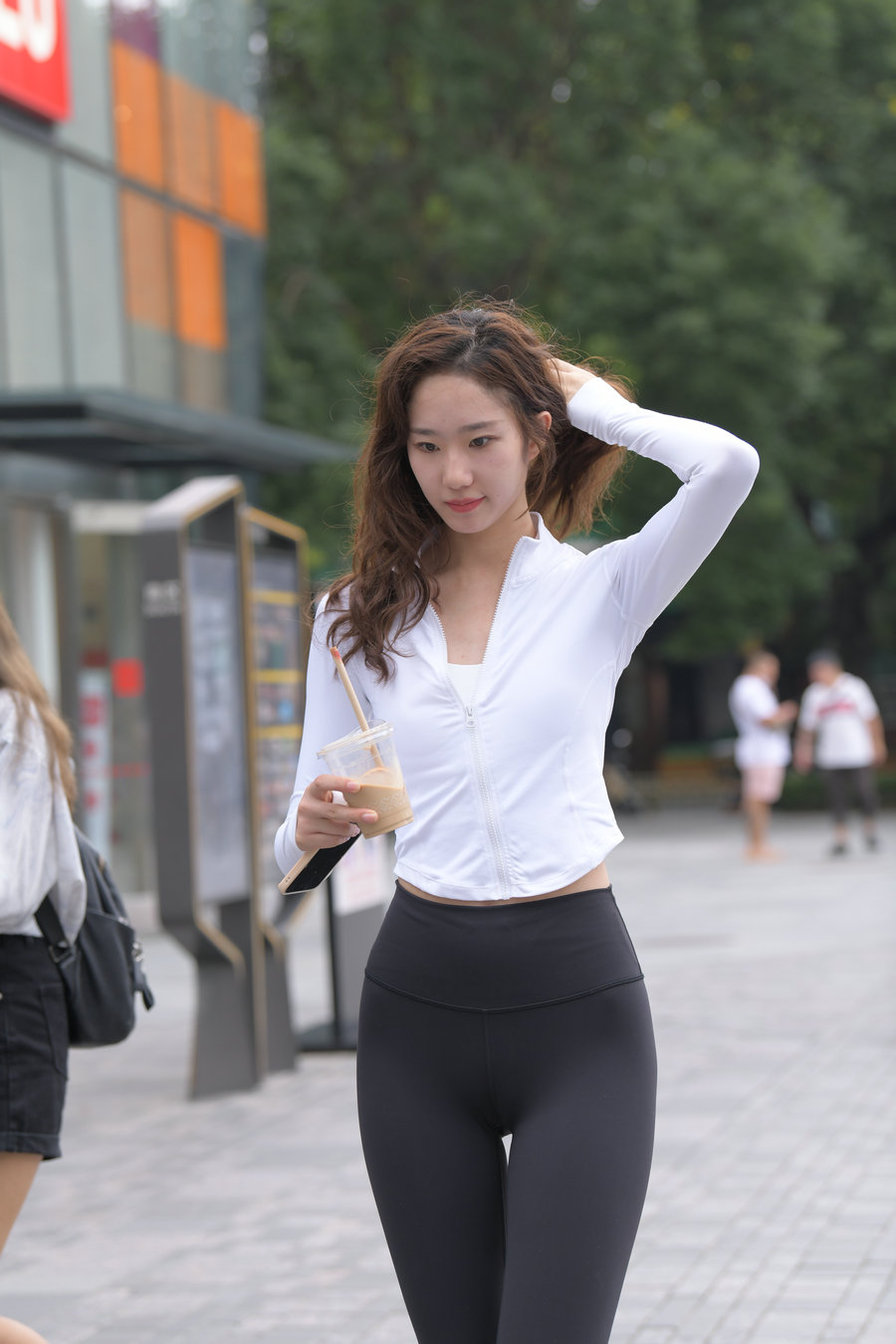 图片[3]-像刘亦菲的黑色瑜伽裤女孩J2237 340P1V-14.8GB-野途图库