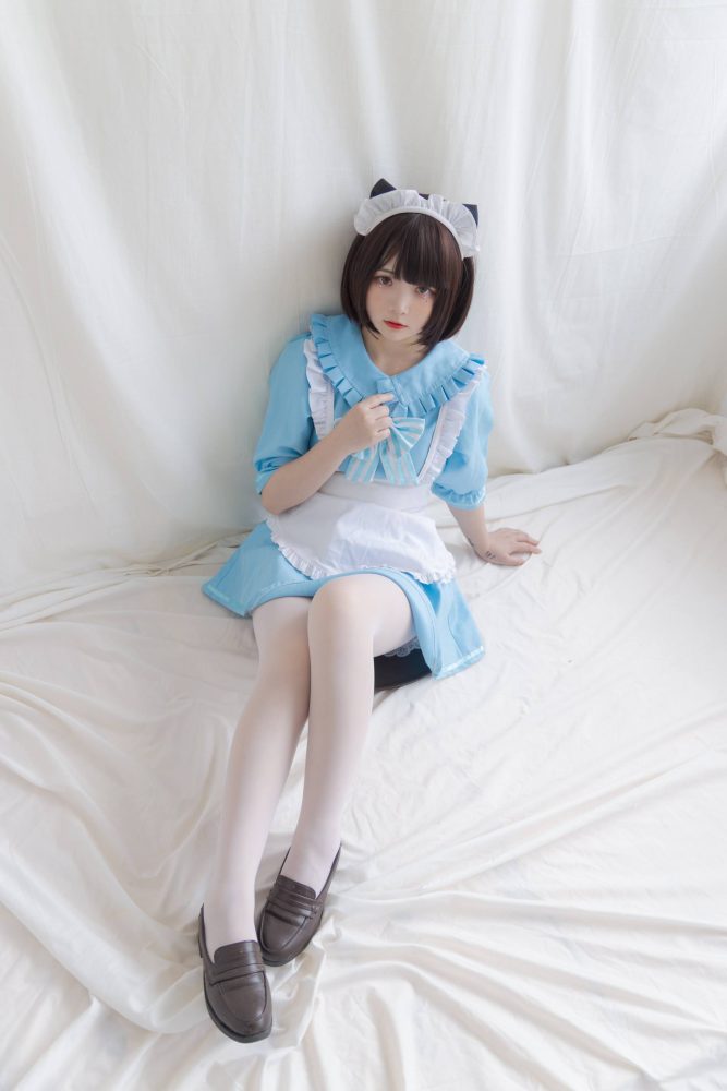 女仆装白丝女孩【43P】20014-野途图库