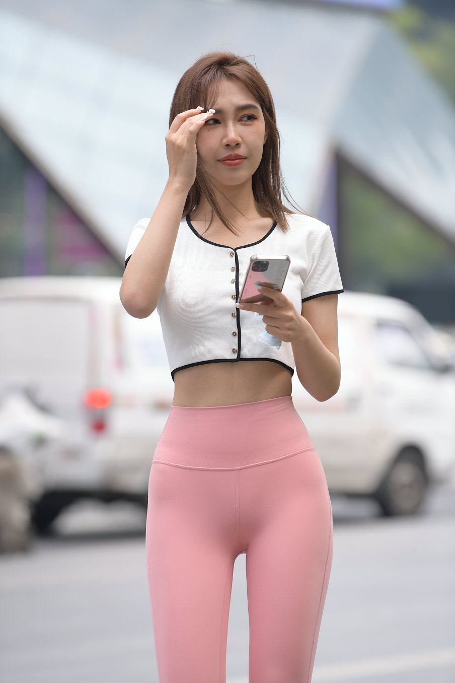 图片[2]-街拍粉色瑜伽裤女孩J2900 645P1V-20.7GB-野途图库
