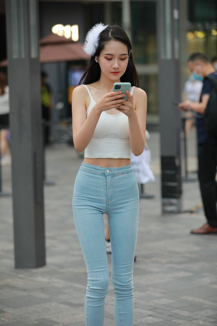 图片[3]-非常漂亮的牛仔裤女孩 J2144 98P1V-1.92GB-野途图库