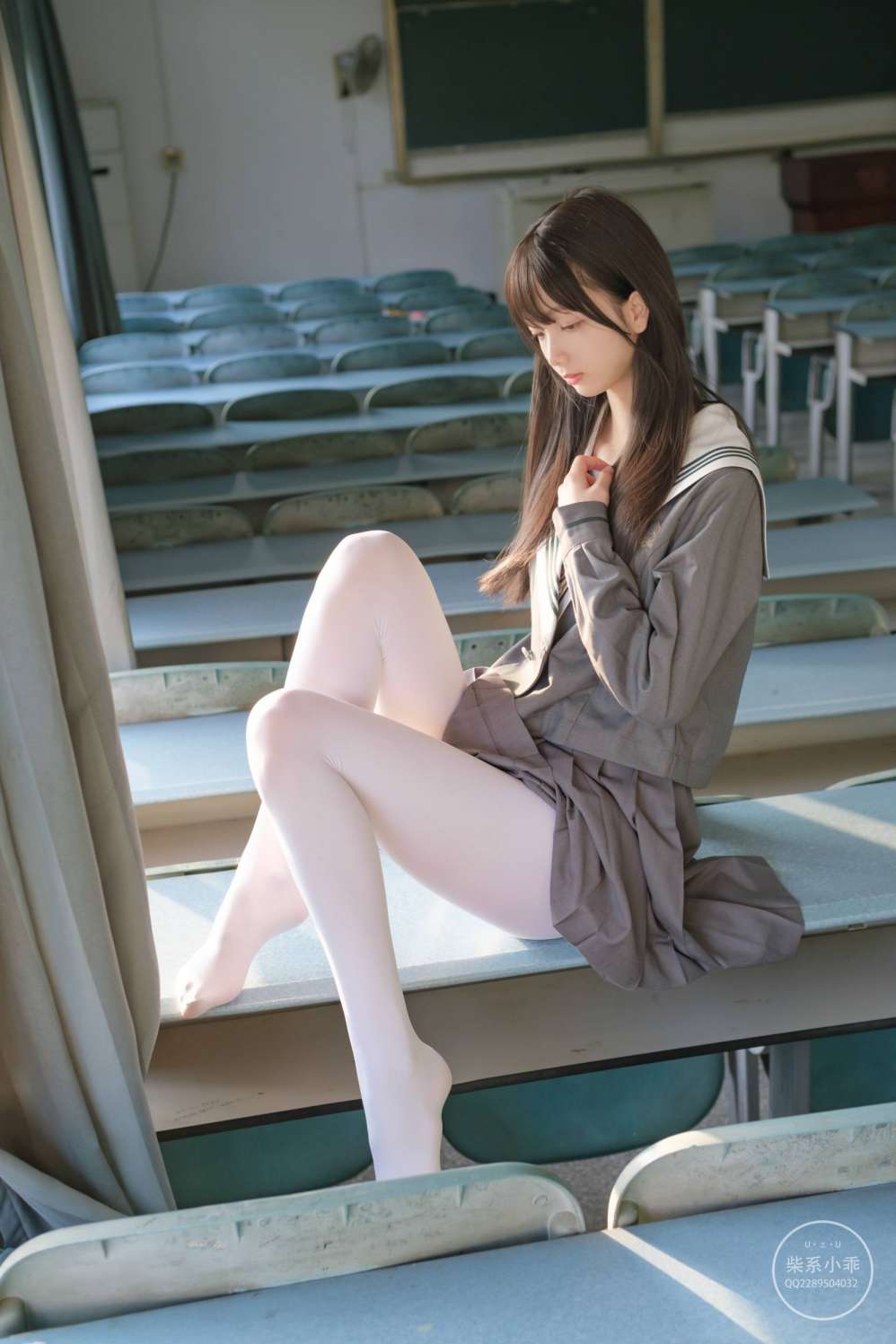 图片[5]-白丝清纯少女真的太可爱了【60P】20001-野途图库
