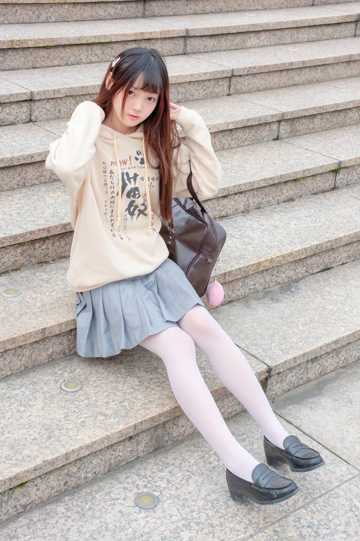 图片[1]-甜美的白丝女孩【131P】20007-野途图库