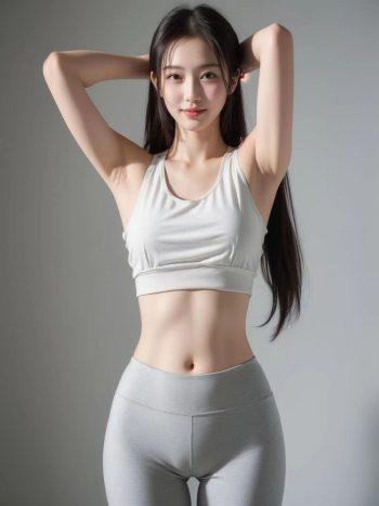 图片[3]-AI瑜伽裤清纯妹子系列图-野途图库